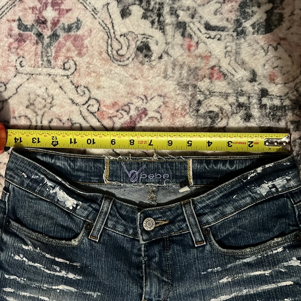 Y2K Bebe Rhinestone Low Rise Flare Jeans - Picture 6 of 6